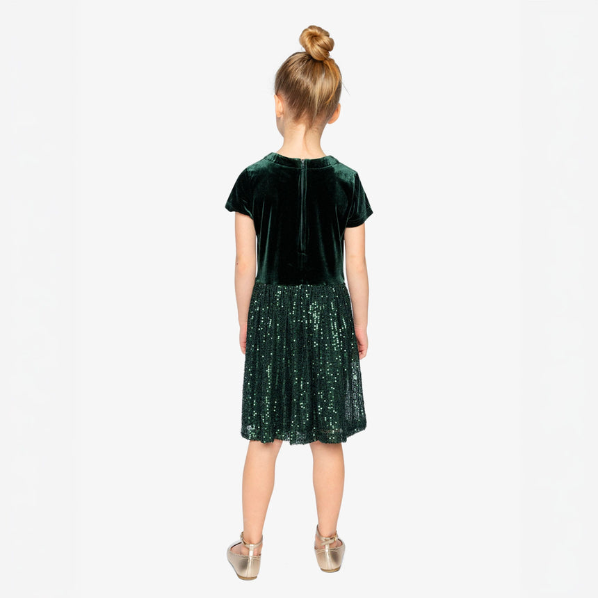 Robe Brillant Noël 3-6ans-Deux par Deux-2X2-J20OG90-393B-CLÉMENT