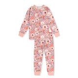 Pyjama Fleurs 3-6ans-Deux par Deux-Rose-3-2X2-J20PG10-221B-CLÉMENT