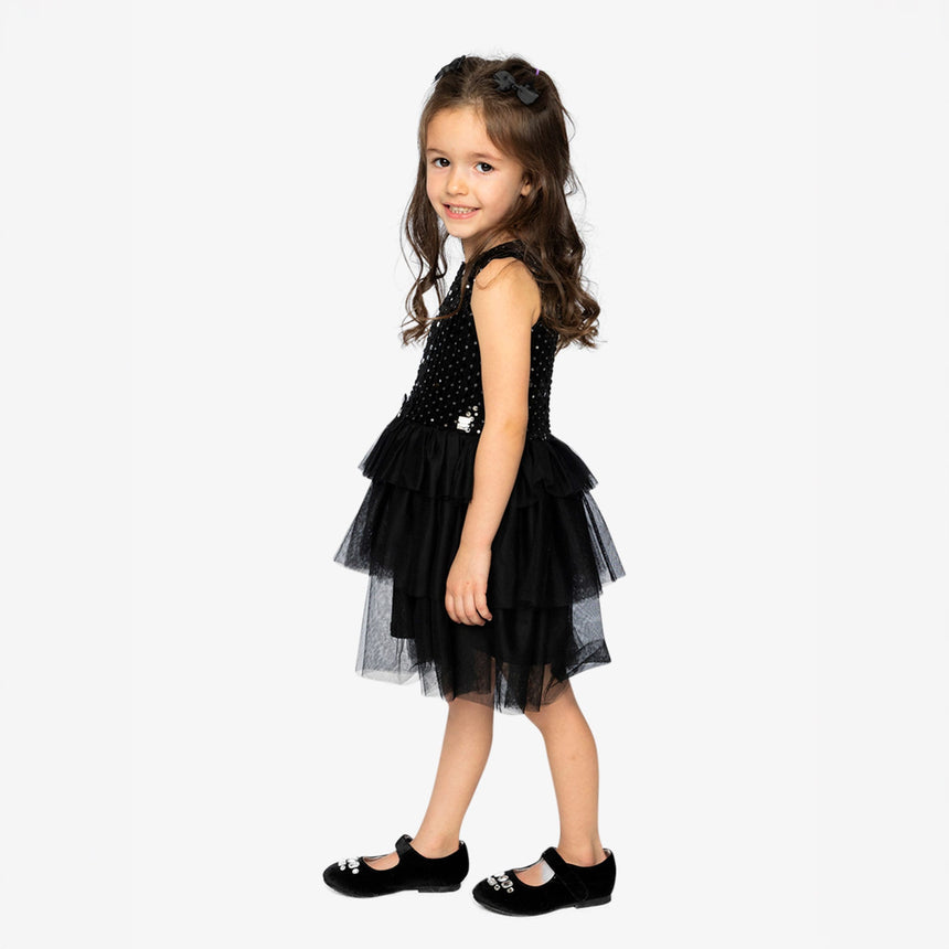 Robe Noire Chic 7-10ans-Deux par Deux-2X2-J20Q86-999C-CLÉMENT