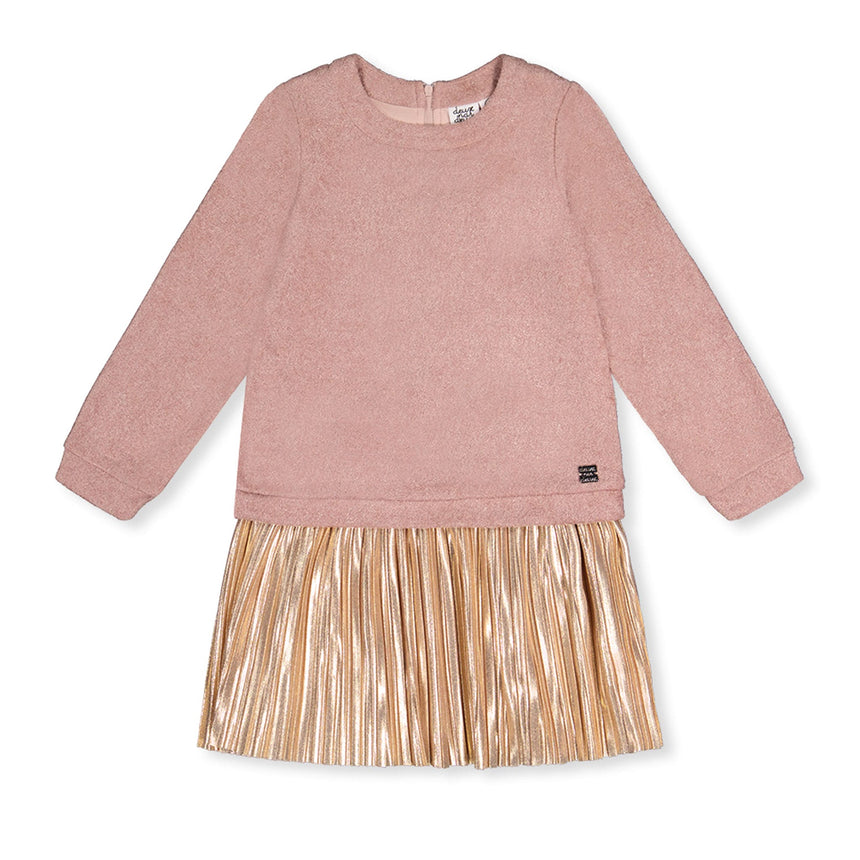 Robe Rose Chic 3-6ans-Deux par Deux-Rose-3-2X2-J20Q92-6840B-CLÉMENT