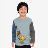 T-shirt Dinos Boys 3-6ans-Deux par Deux-2X2-J20U74-4015B-CLÉMENT