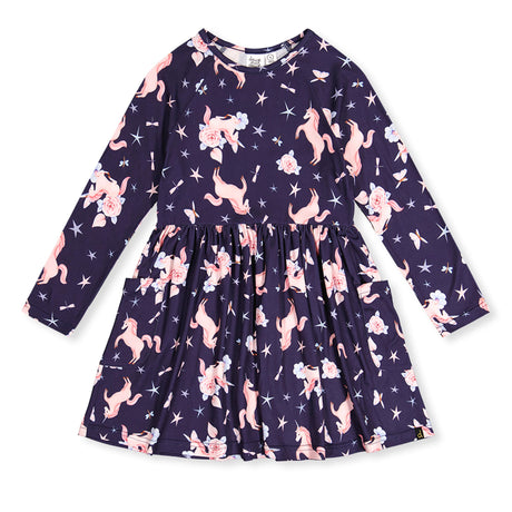 Robe Licornes 7-10ans-Deux par Deux-Mauve-7-2X2-J20Z86-083C-CLÉMENT