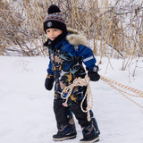 Habit de Neige Une Pièce Dinos 2-6ans-Deux par Deux-2X3-H10PB74-026B-CLÉMENT
