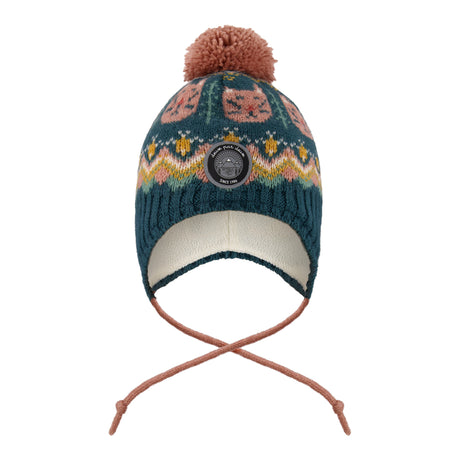 Tuque Tricot Chats 2-14ans-Deux par Deux-Sarcelle-2-4-2X3-H10Z11-CLÉMENT
