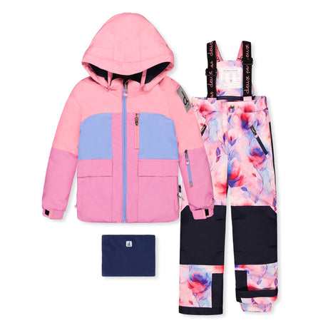 Habit de Neige Colorblock 7-12ans-Deux par Deux-Rose-7-2X3-J10PG84-624C-CLÉMENT