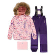Habit de Neige Petites Fleurs 2-6ans-Deux par Deux-Rose-2-2X3-J10PG89-020B-CLÉMENT