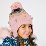 Tuque Tricot Nordique Rose2-14ans-Deux par Deux-2X3-J10Z06-1J065-CLÉMENT