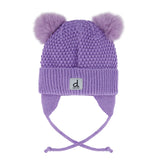 Tuque Tricot Mauve Chat 2-14ans-Deux par Deux-2X3-J10Z18-513B-CLÉMENT