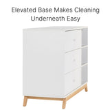 Commode 3 Tiroirs Central Park - Blanc / Naturel-Dadada Baby-DDD-41131-CLÉMENT