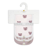 Lange d'Épaule en Mousseline (3) - Ours Rose-Piccolo Bambino-ABN-PBF08M98E3PK-CLÉMENT