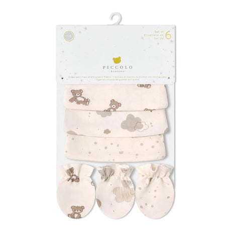 Ensemble 6 Morceaux Chapeaux & Mitaines - Rose-Piccolo Bambino-ABN-PBHM1J99E3PK-CLÉMENT