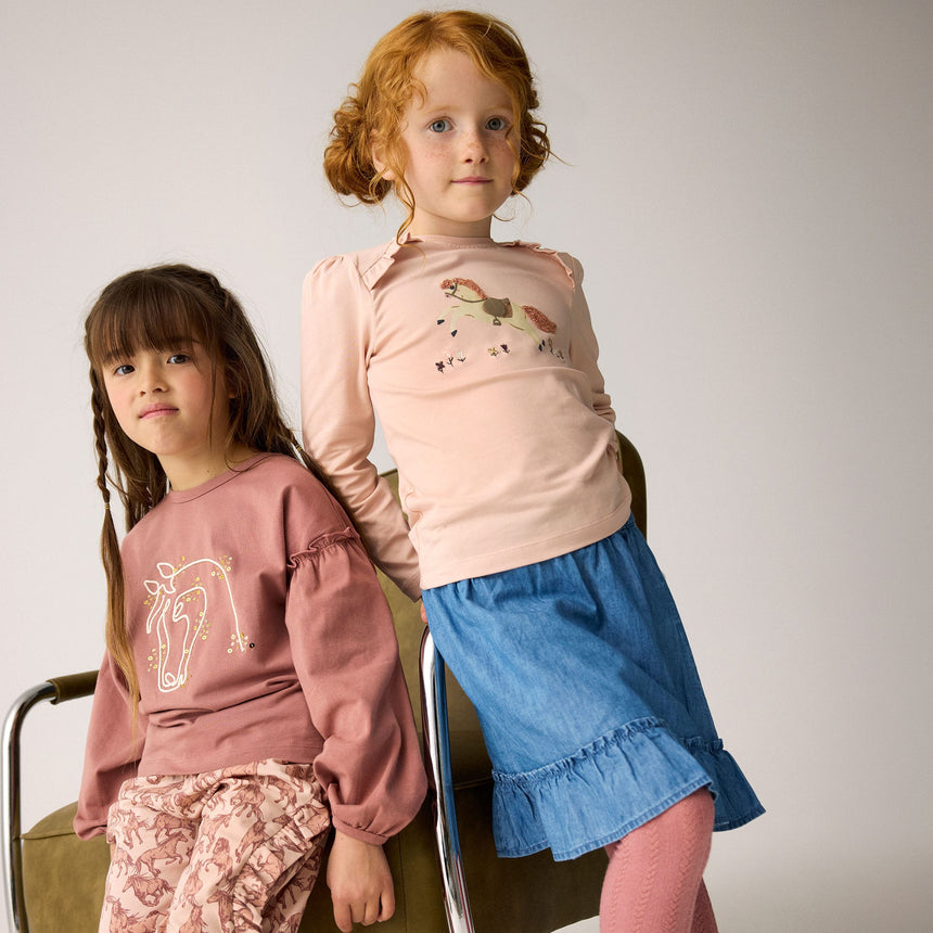 T-shirt Cheval Brillant 3-12ans-Minymo-AC1-124400-4330-CLÉMENT