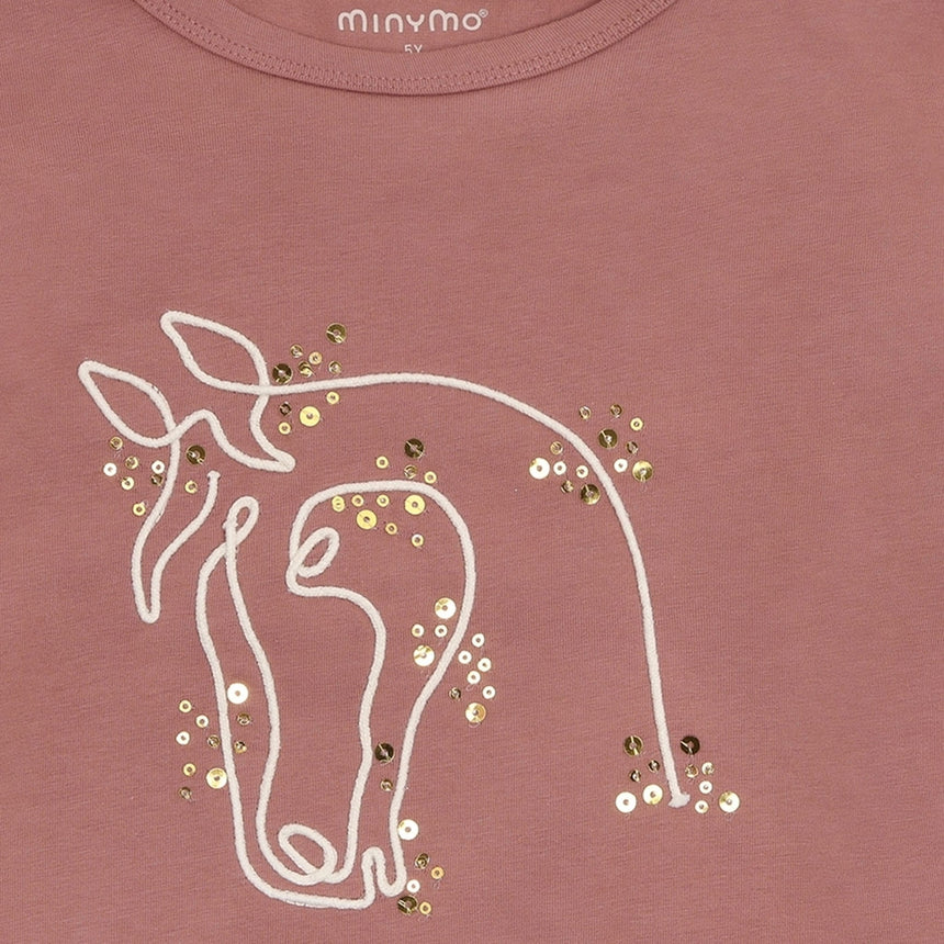 T-shirt Cheval Brillant 3-12ans-Minymo-AC1-124400-4330-CLÉMENT
