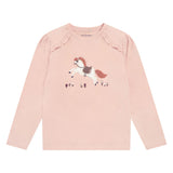 T-shirt Cheval 3-12ans-Minymo-Rose-3-AC1-124413-5000-CLÉMENT