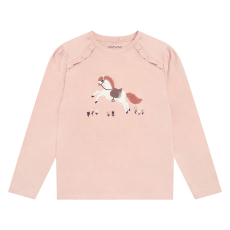 T-shirt Cheval 3-12ans-Minymo-Rose-3-AC1-124413-5000-CLÉMENT
