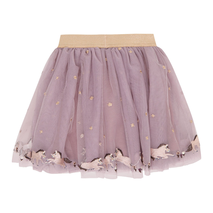 Jupe Tulle Broderie Cheval 3-12ans-Minymo-AC1-124416-6510-CLÉMENT