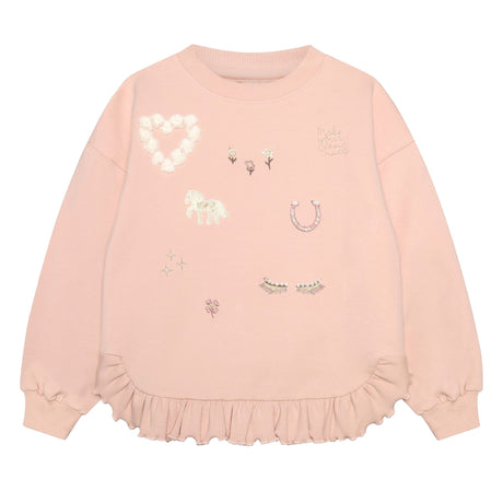 Gilet Ouaté Broderie 3-12ans-Minymo-Rose-3-AC1-124429-5000-CLÉMENT