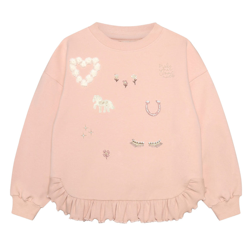 Gilet Ouaté Broderie 3-12ans-Minymo-Rose-3-AC1-124429-5000-CLÉMENT