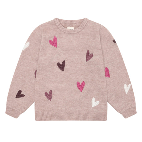 Pull Tricot Coeur 3-12ans-Minymo-Rose-3-AC1-124443-6510-CLÉMENT