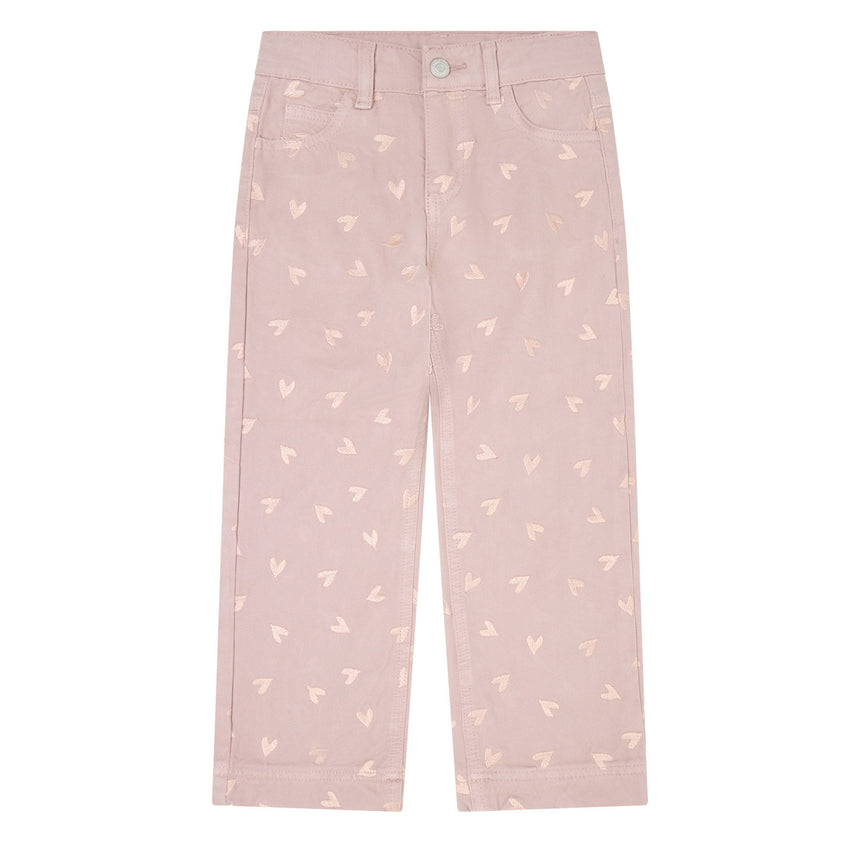 Pantalon Broderie Coeur 3-12ans-Minymo-Rose-3-AC1-124448-6510-CLÉMENT