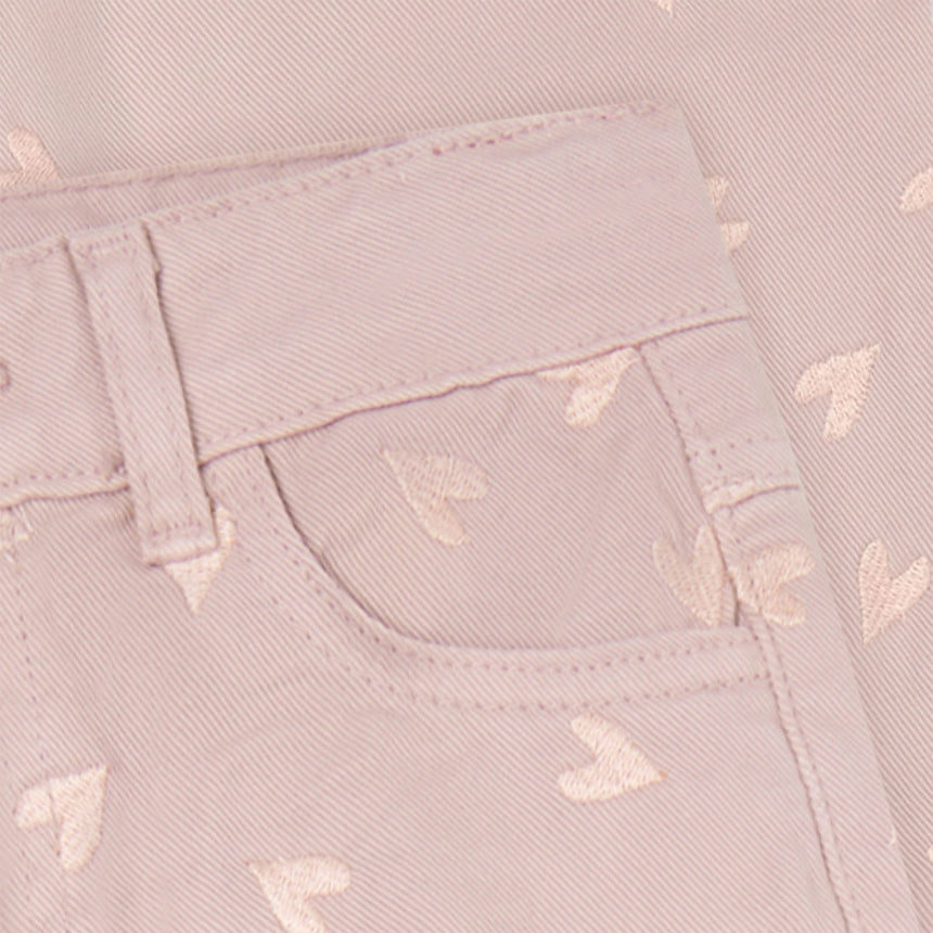 Pantalon Broderie Coeur 3-12ans-Minymo-AC1-124448-6510-CLÉMENT