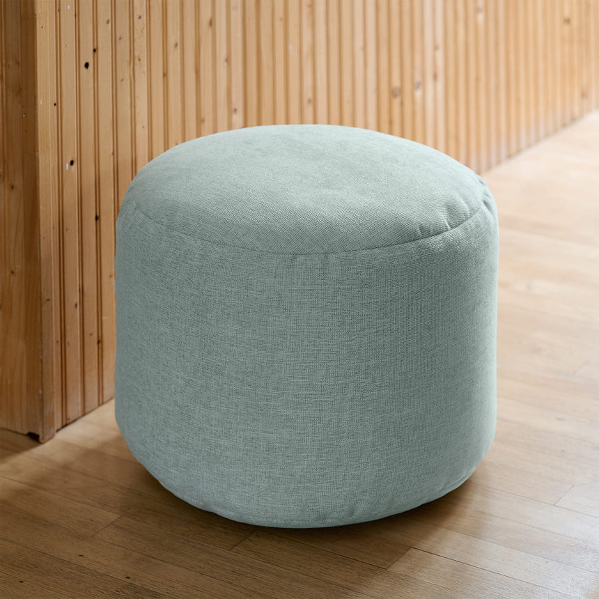 Pouf Repose Pieds - Vert Aloès-Arico-AIC-2400101184-CLÉMENT