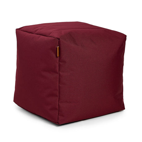 Pouf Repose-Pieds Carré - Bordeaux-Arico-AIC-2400101189-CLÉMENT