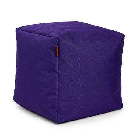Pouf Repose-Pieds Carré - Violet-Arico-AIC-2400101200-CLÉMENT