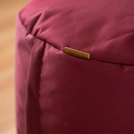 Pouf Repose-pieds Rond - Bordeaux-Arico-AIC-050001-CLÉMENT