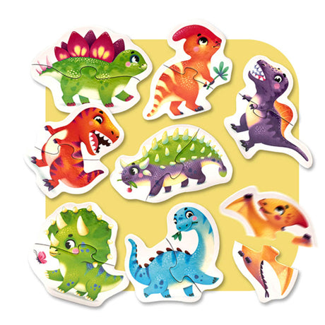 Casse-Tête Joyeux Dinosaures-Chefclub-AUT-4-15252-CLÉMENT