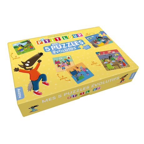 Mes 5 Puzzles Évolutifs P'tit Loup-Auzou-AUZ-791039565059-CLÉMENT