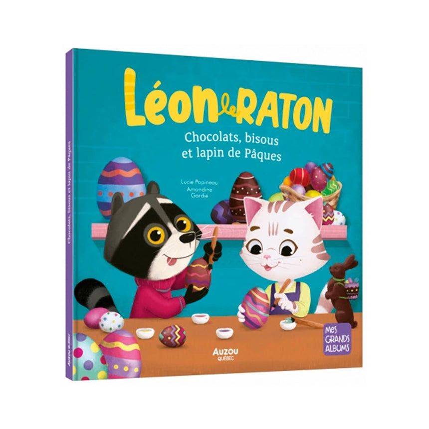 Léon le Raton: Chocolats, Bisous et Lapin de Pâques-Auzou-AUZ-82898244674-CLÉMENT