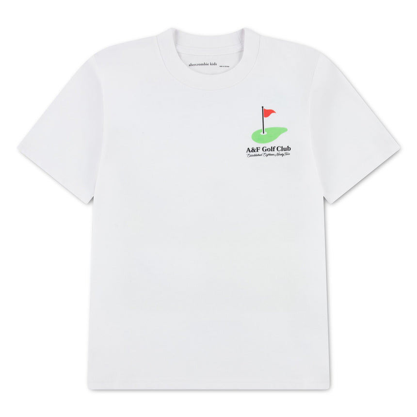 T-shirt On The Green 5-18ans-Abercrombie Kids-Blanc-7-8-A&F-93AN31-W1T-CLÉMENT