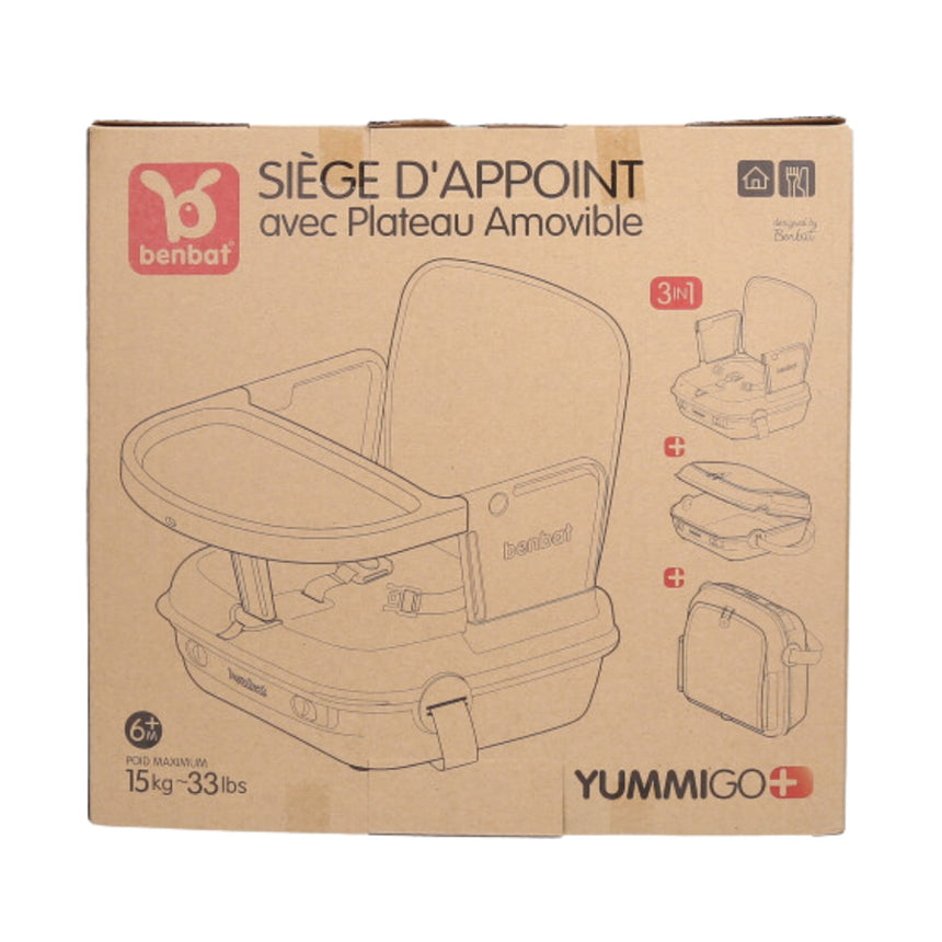 Siège rehausseur YummiGo+ Feed & Go – Beige Cachemire-Benbat-BBA-BF518BB-CLÉMENT