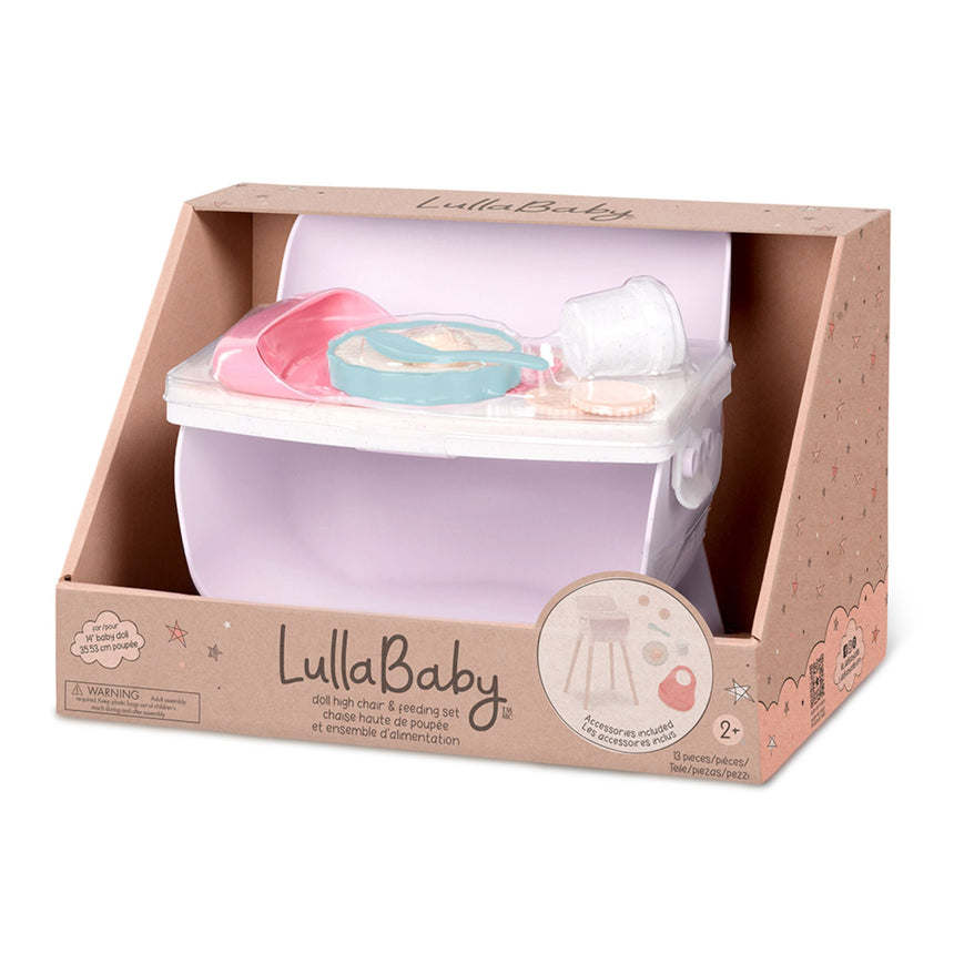 Chaise Haute & Ensemble d'Alimentation pour Poupée-Babi-BBI-024LBY7706-CLÉMENT