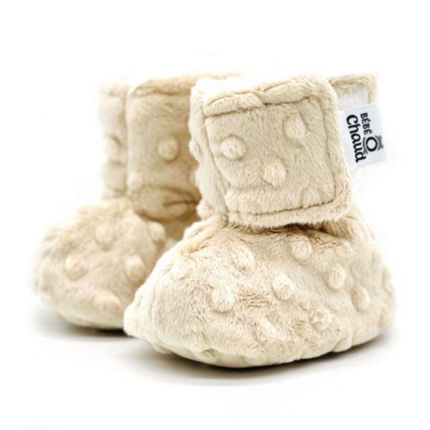 Pantoufles Velux Unies 0-6mois-Bebe O Chaud-Beige-0-3 m-BBO-UNI0H-0-CLÉMENT