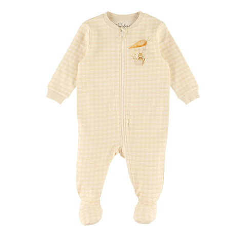 Pyjama Vichy Lapins 0-30mois-Bebe Confort-Beige-0 m-BC2-1267710C-CLÉMENT