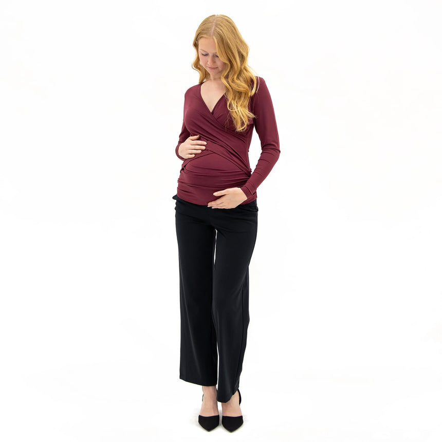 Pantalon Classique Maternité Noir-Bella Maternite-BEA-1258889C-CLÉMENT