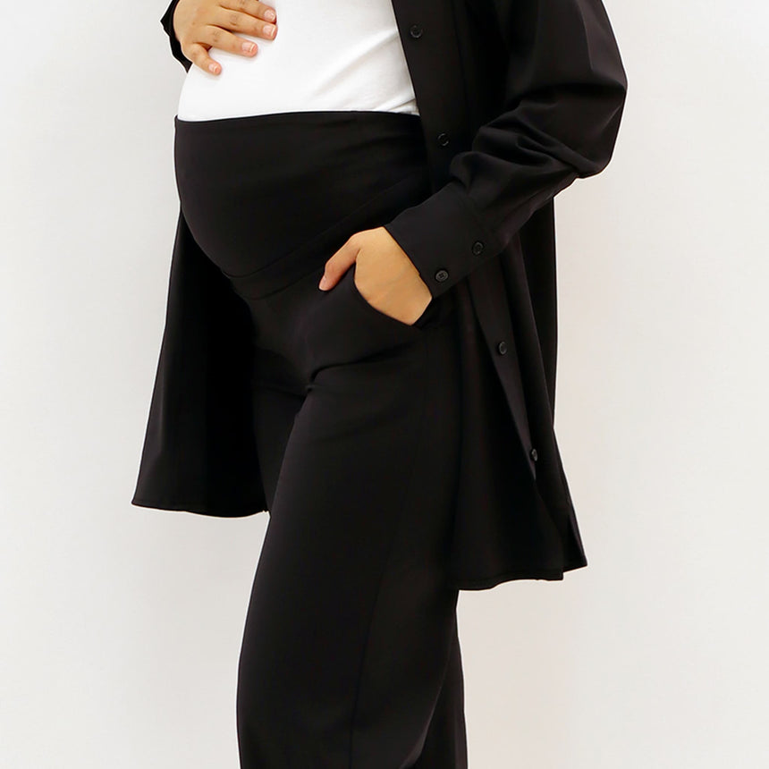 Pantalon Classique Maternité Noir-Bella Maternite-BEA-1258889C-CLÉMENT