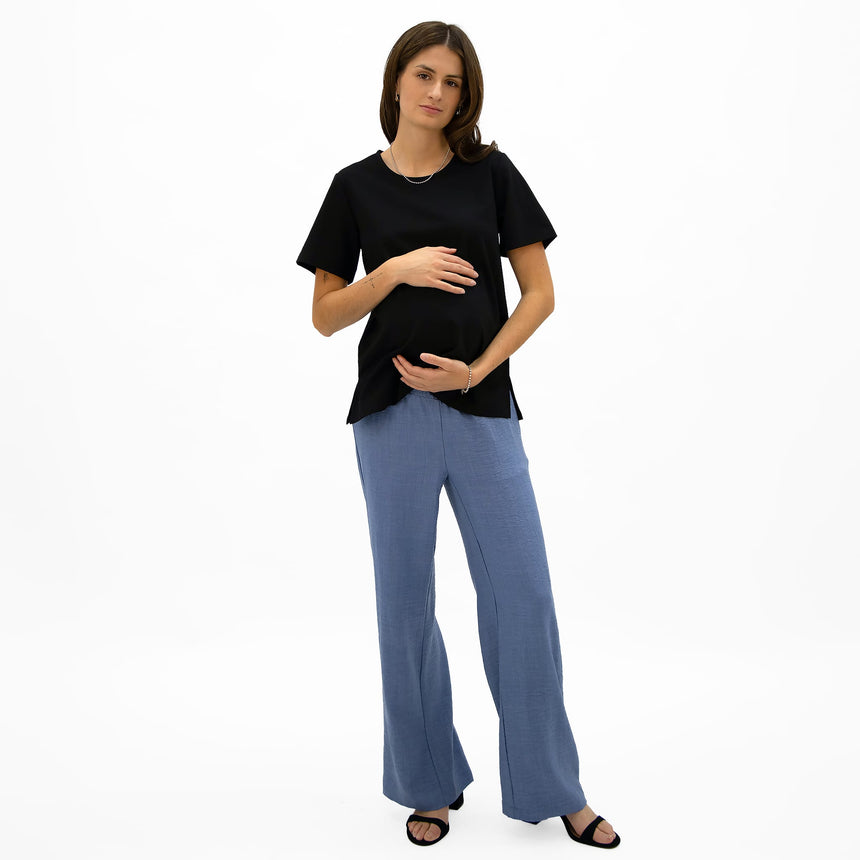 Pantalon Maternité Chambray-Bella Maternite-BEA-1268881C-CLÉMENT
