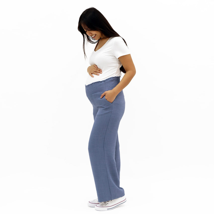 Pantalon Maternité Chambray-Bella Maternite-BEA-1268881C-CLÉMENT