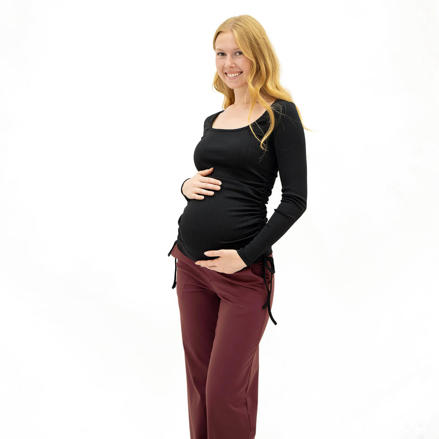Pantalon Classique Maternité Bordeau-Bella Maternite-BEA-2258977C-BOR-CLÉMENT