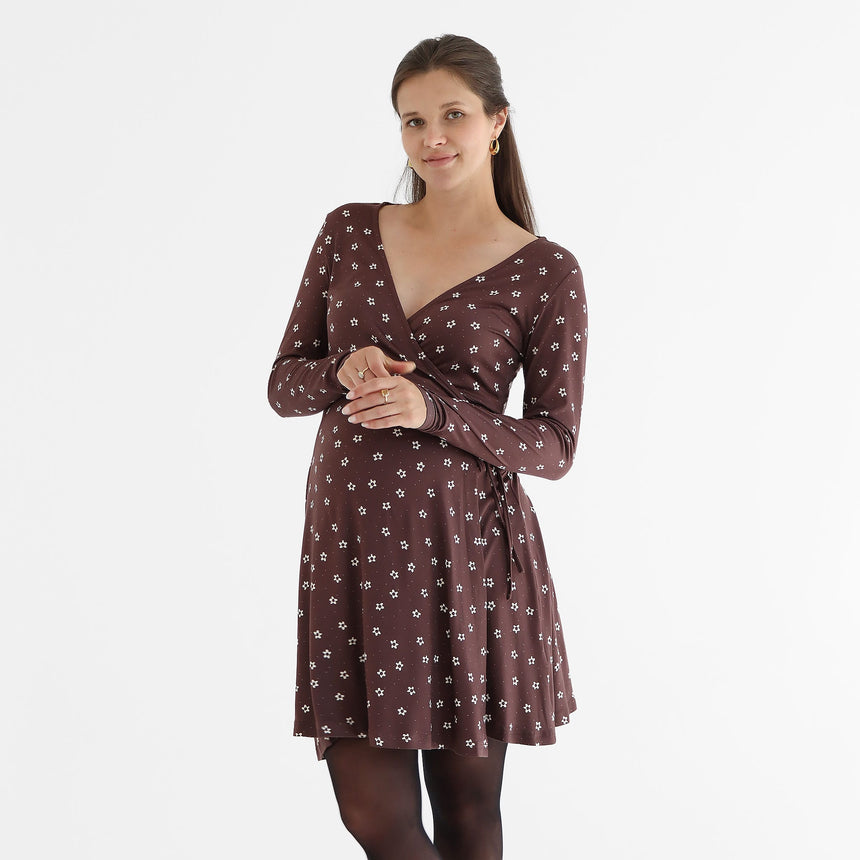 Robe Maternité Imprimé Floral-Bella Maternite-BEA-2268061C-CLÉMENT