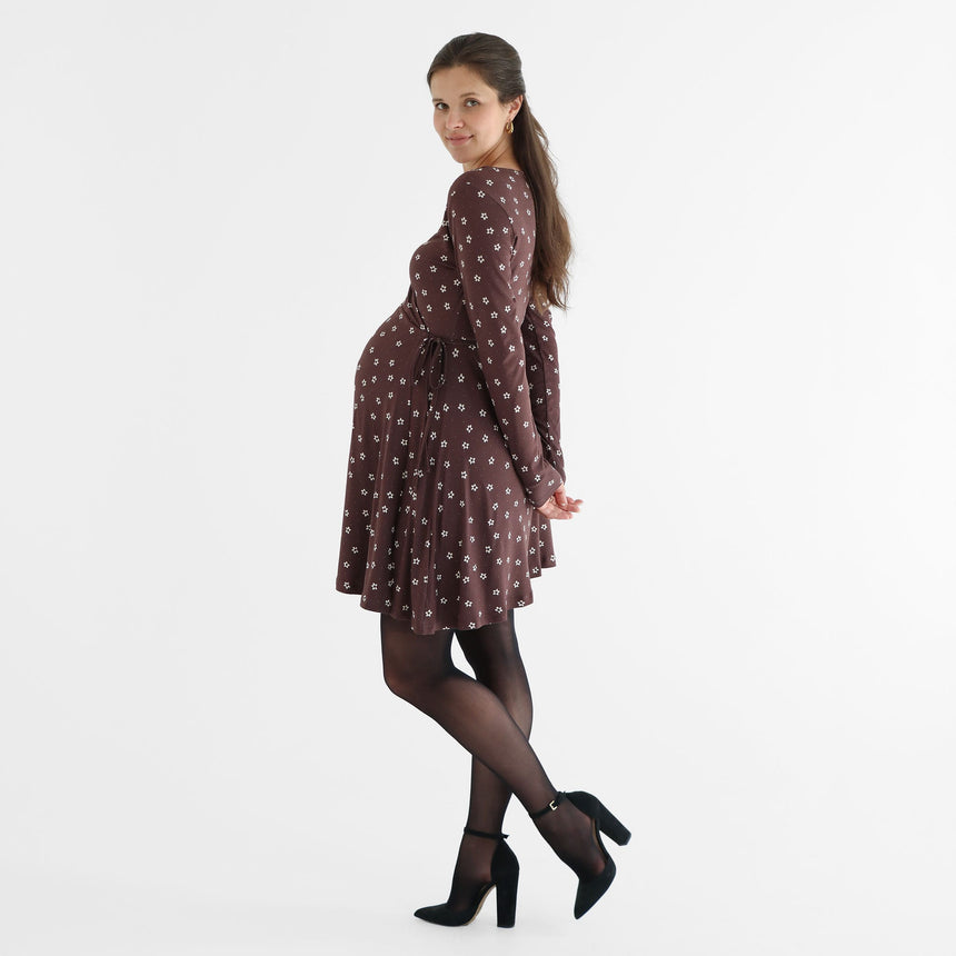 Robe Maternité Imprimé Floral-Bella Maternite-BEA-2268061C-CLÉMENT