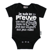 Cache-Couche Jeux Vidéo 3-12mois-Bedaine Love-Noir-3-6 m-BEL-CC-N-40-CLÉMENT