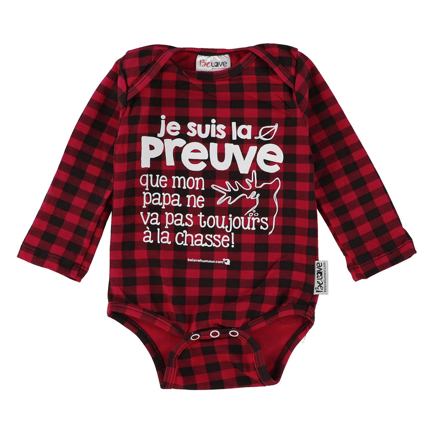 Cache-Couche Chasse 3-12mois-Bedaine Love-Rouge-3-6 m-BEL-CC-R-94-CLÉMENT