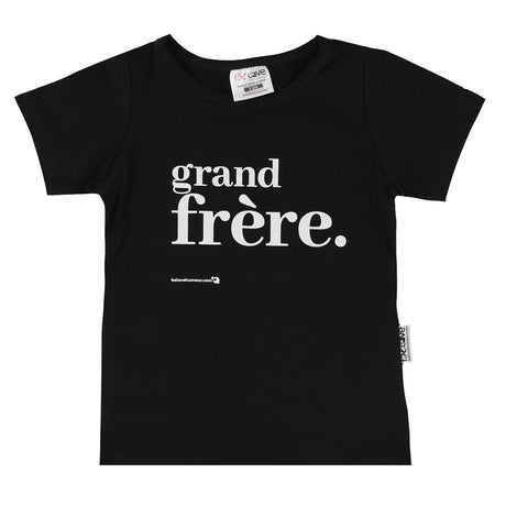 T-shirt Grand Frère 2-4ans-Bedaine Love-Noir-2T-BEL-TS-RO-N-2-CLÉMENT