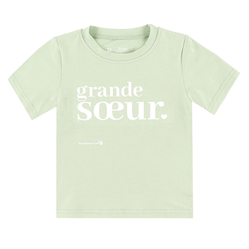 T-shirt Grande Soeur 12-18mois-Bedaine Love-BEL-TS-RO-V-S1-CLÉMENT
