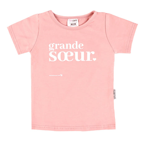 T-shirt Grande Soeur 12-18mois-Bedaine Love-Rose-12-18 m-BEL-TS-RO-VR-1-CLÉMENT
