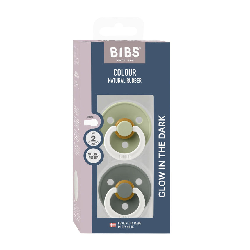 Suce BIBS (2) 18-36mois - Glow Sauge / Pin (Grandeur 3)-Bibs-BIS-130479-CLÉMENT